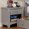 Carus 4Pc Youth Bedroom Set CM7904GY in Gray w/Options