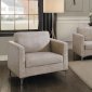 Breaux Sofa & Loveseat Set 8235SS - Sesame Fabric by Homelegance