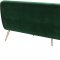 Harlow Sofa 685 in Green Velvet Fabric by Meridian w/Options