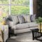 Wilkie Sofa SM8311 in Light Gray Chenille Fabric w/Options