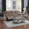 Bastrop Reclining Sofa 8230FBR in Brown Fabric by Homelegance