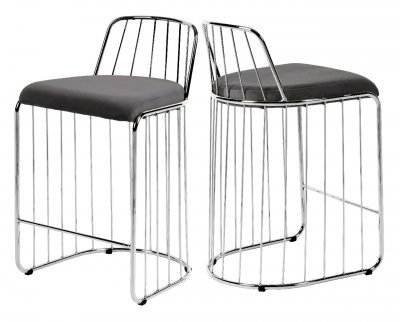 Gio Counter Height Stools 760 Set of 2 in Grey by Meridian