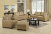 G607 Sofa & Loveseat in Khaki Bonded Leather w/Options by Glory