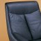 Lori Swivel Chair in Black Leather by Whiteline Imports