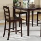 Dark Cappuccino 5Pc Counter Height Contemporary Dinette Set