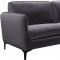 Poppy Sofa 690 in Grey Velvet Fabric by Meridian w/Options