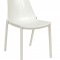 Clover Set of 4 Dining Chairs CL17W in White by LeisureMod