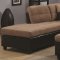 Mallory Sectional Sofa 505675 in Tan Fabric by Coaster