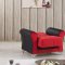 Urban Style Sofa Bed in Red Fabric by Casamode w/Options