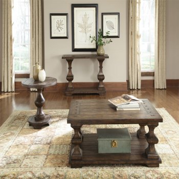 Sedona 3Pc Coffee & End Table Set 231-OT in Kona Brown - Liberty [LFCT-231-OT-Sedona]