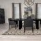 Catherine Dining Set 5Pc 106251 in Black by Coaster w/Options