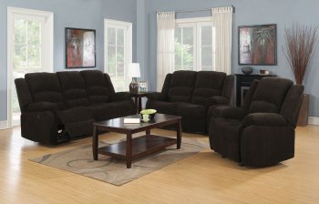 Gordon 601461 Motion Sofa & Loveseat Set Dark Brown by Coaster [CRS-601461 Gordon]