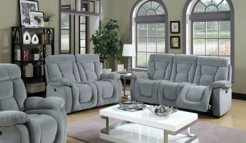 Bloomington CM6129GY Power Reclining Sofa in Fabric w/Options [FAS-CM6129GY-PM-Bloomington]