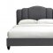 Giada Upholstered Bed 28970 in Charcoal Fabric by Acme