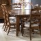 Rustic Oak Finish Formal Dining Table w/Options