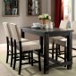 Sania II CM3324BK-PT Counter Height 5Pc Dinette Set w/Options