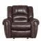 Center Hill Recliner Sofa 9668NDB in Dark Brown by Homelegance