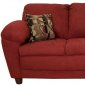 5550 Julia Sofa & Loveseat Set in Bulldozer Burgundy by Chelsea