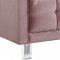 Mariel Sofa 629 in Pink Velvet Fabric by Meridian w/Options