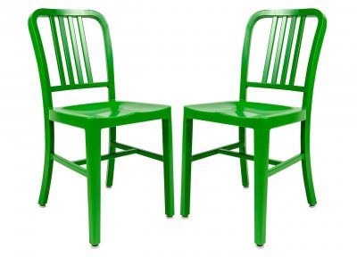 Alton Set of 4 Dining Chairs NA15G in Green by LeisureMod