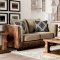 Chaparral Sofa SM5144 in Beige & Brown Chenille & Leatherette