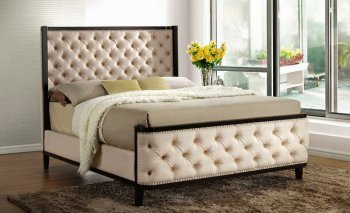 Chanelle CM7210 Fabric Bed in Espresso [FABS-CM7210-Chanelle]