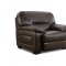 Truffle-Brown Top Grain Leather Modern Sofa & Loveseat Set