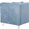 Mariel Sofa 629 in Sky Blue Velvet Fabric by Meridian w/Options