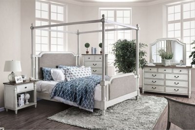 Lansford Bedroom CM7451 in Antique White w/Options