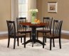 Andover 2458 Dining Set 5Pc in Black & Oak by Homelegance