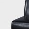 Black Bycast Leather Set of 2 Modern Dining Chairs