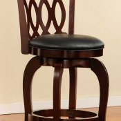 Shapel Cherry Set of 2 Classic Swivel Counter Height Chairs