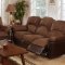 F6682 Motion Sofa in Chocolate Microfiber by Boss w/Options