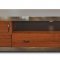 Franco TV Unit in Walnut w/Glass Top by Whiteline Imports