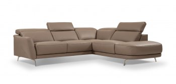 I730 Sectional Sofa in Light Grey Premium Leather by J&M [JMSS-I730 Light Grey]