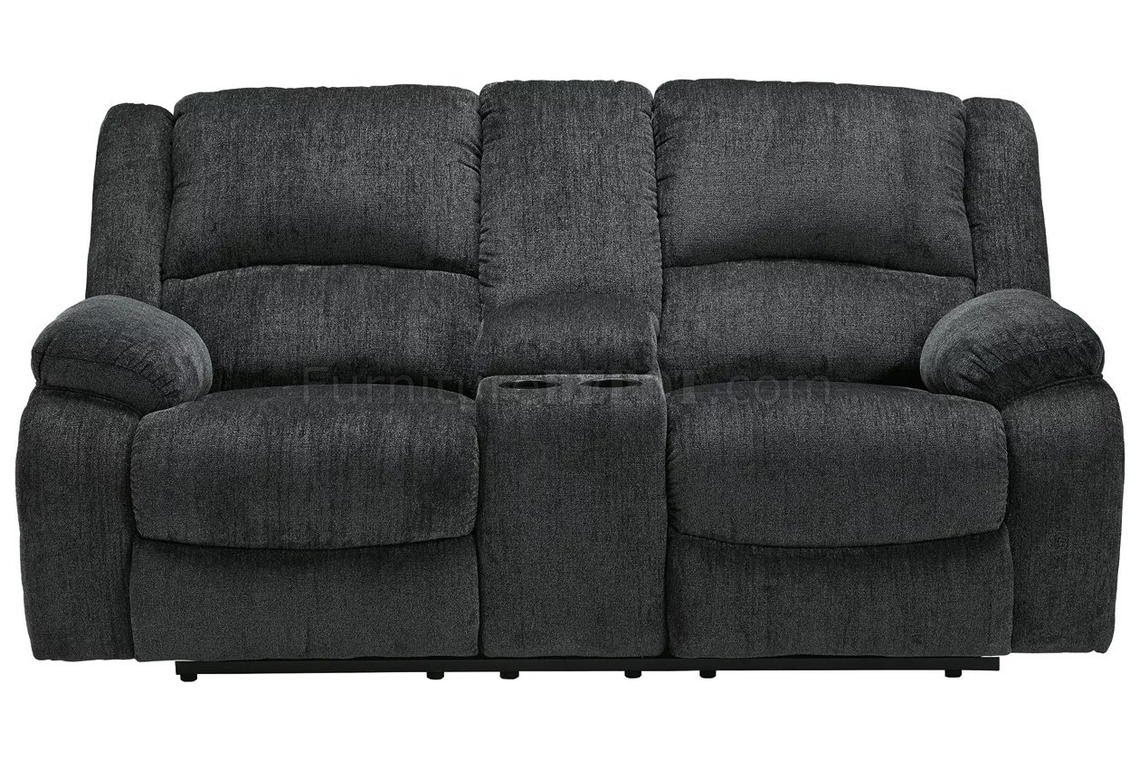 Draycoll Motion Sofa & Loveseat Set 76504 in Charcoal by Ashley