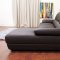 Euclid Sectional Sofa Brown Leather by Wholesale Interiors