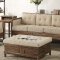 Andria Sofa 53450 in Beige & Reclaimed Oak by Acme w/Options