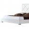 Verona Bed in White Half Leather by Casabianca