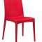 Weave Set of 4 Indoor/Outdoor Chairs MC19R in Red by LeisureMod