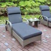 431 Outdoor Patio 3P Lounger Set in Tan by Poundex w/Options