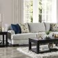 Viktor Sectional Sofa SM5208 in Light Gray Fabric w/Options