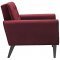 Delve Sofa in Maroon Velvet Fabric by Modway w/Options