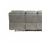 Aram Sofa 8206GRY in Gray Faux Leather by Homelegance