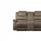 Shola Power Motion Sofa 9848BR-3PWH in Brown by Homelegance