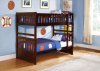 Rowe Twin/Twin Bunk Bed B2013 in Dark Cherry by Homelegance