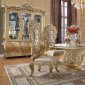 Cabriole Dining Table DN01481 in Gold by Acme w/Options