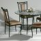 Autumn Rust Metal Classic Dining Table w/Optional Chairs