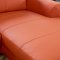 S266 Sectional Sofa in Orange Leather by Beverly Hills