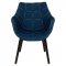 Milburn Set of 2 Accent Chairs MA23DBU in Dark Blue - LeisureMod